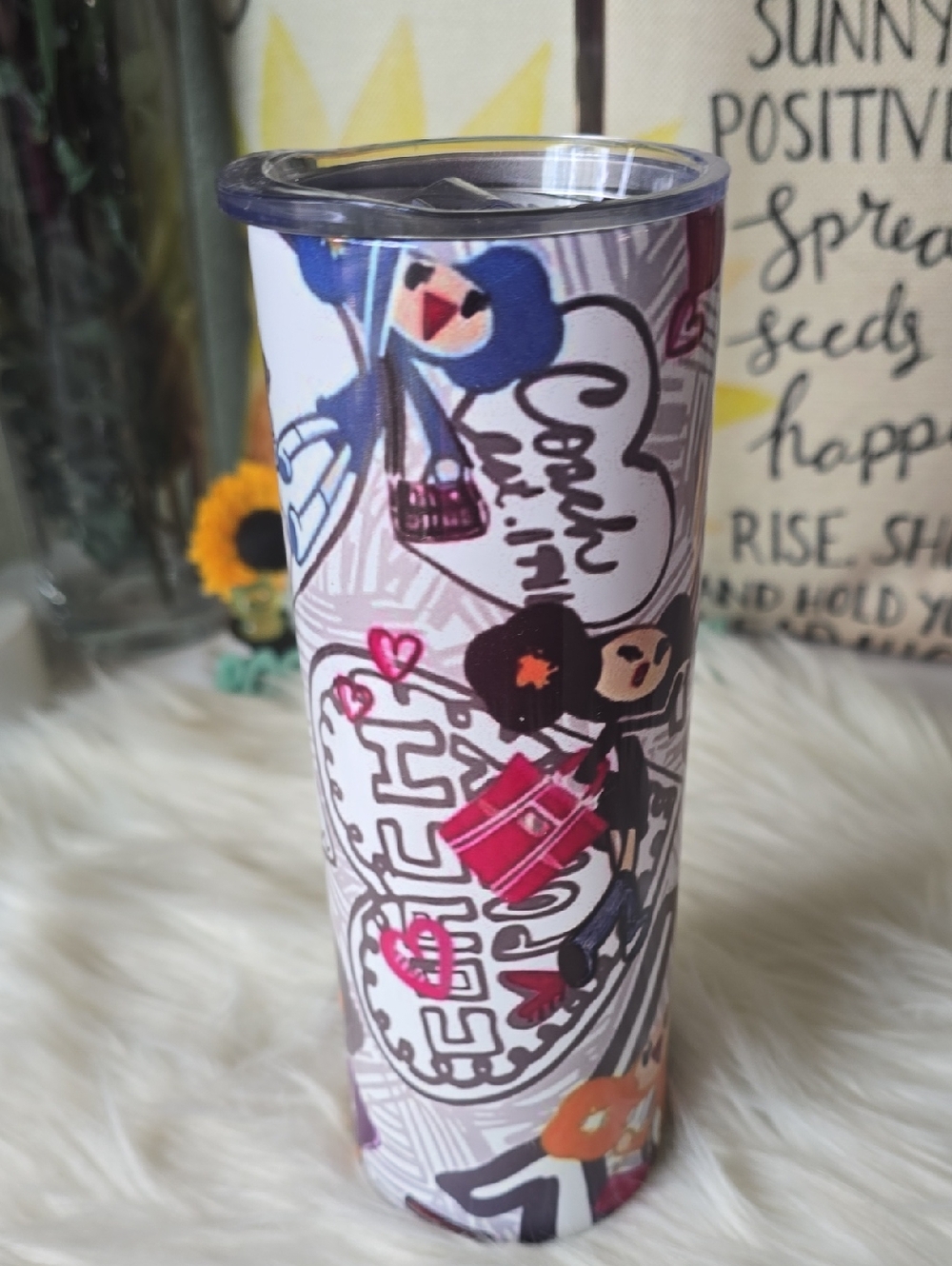 Cute Travel Tumbler Off BRAND NWT - Picture 6 of 8